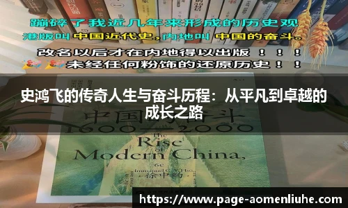 史鸿飞的传奇人生与奋斗历程：从平凡到卓越的成长之路